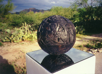 a black sphere