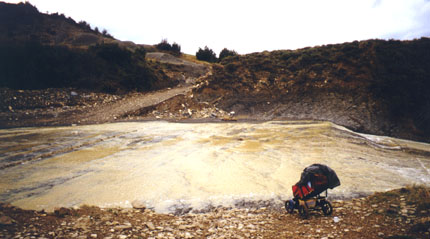 the road becomes a small river