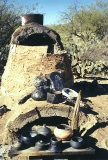 Anton's  handbuilt outdoor kiln